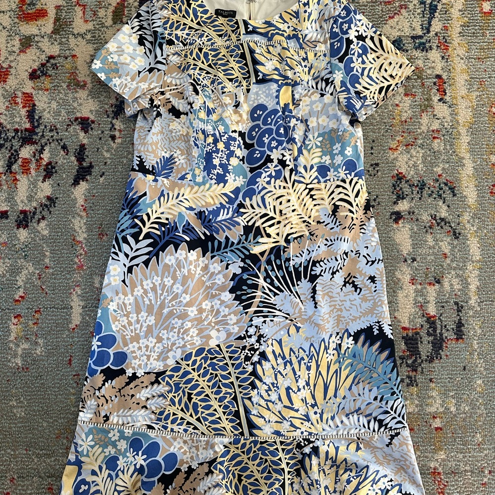 Talbots size 2 petite short sleeve dress